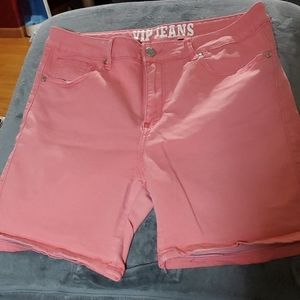 Vip jeans pink peach stretchy Jean shorts